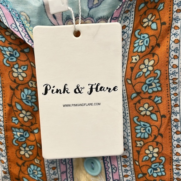 NWT Pink & Flare Boho Swing Top Size Small - Picture 6 of 11